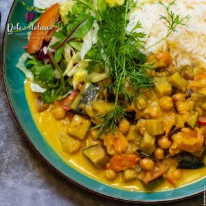 Rezept: Veganes Auberginen-Curry - Brinjal-Curry