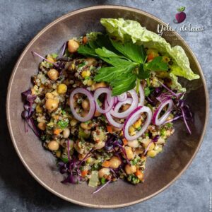 Quinoa-Sattmacher-Salat mit Hülsenfrüchten