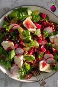 knackig gekochte Linsen für einen leckereren Salat!