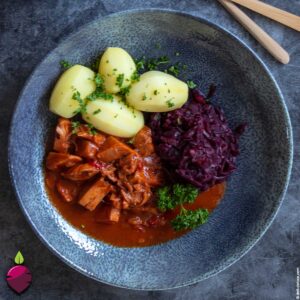 Veganes Jack-Fruit-Gulasch