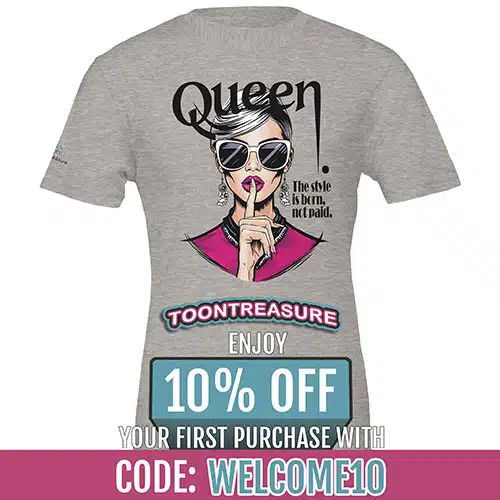 toontreasure.com hochwertige T-shirts zum verschenken