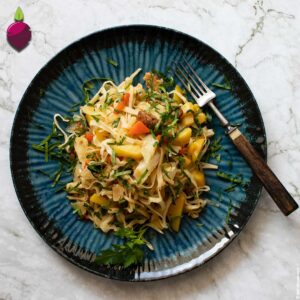 Veganes Tsuivan – Mongolische Nudeln mit Gemüse